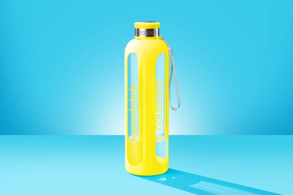 Recipient din sticlă ClearWater, Illuminating yellow